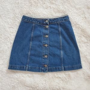 Topshop Denim Mini Skirt